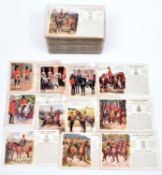A scarce complete set of 168 military postcards including variations of Gale & Poldens Pictorial and