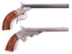 A finely crafted non working miniature Belgian single shot rimfire target pistol c 1900, 3½”