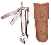 A presentation combination pocket knife/wire cutter, by Joseph Rodgers, “No 6 Norfolk St,