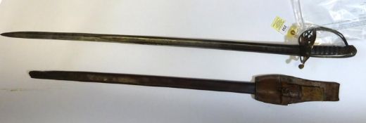 A Victorian 1845 pattern Infantry officer’s sword, blade 32½” by Henry Wilkinson, number 23503,