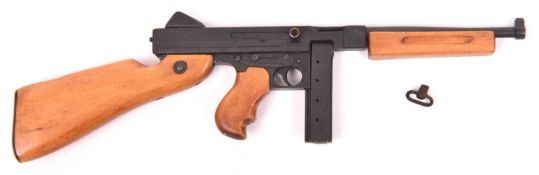 A finely crafted non working miniature Thompson Submachine gun, 5¼” overall made by the well known