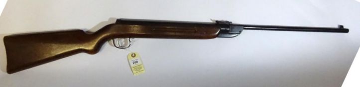 An early post war German .177” Diana Mod 27 air rifle, no visible serial number, with adjustable