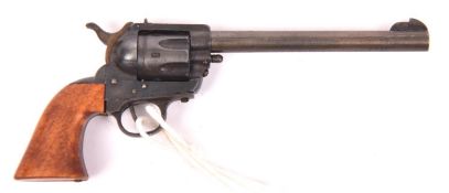 A finely crafted non working miniature Colt Bisley single action revolver, c 1900, type without