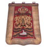 A Victorian officer’s full dress embroidered sabretache of The 11th (Prince Albert’s Own) Hussars,