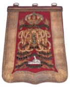 A Victorian officer’s full dress embroidered sabretache of The 11th (Prince Albert’s Own) Hussars,