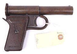 A scarce .177" “Thunderbolt Junior” air pistol, c late 1940s, the rear barrel cover plated