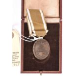 A Third Reich West Wall medal, in original case. GC £50-70.