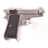 A finely crafted non working miniature Italian Model 1934 Beretta automatic pistol, 1-5/8"
