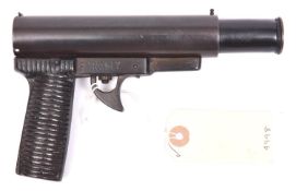 A scarce .177" “The Firefly” pop out air pistol, c 1932-33, of all steel construction, with ribbed