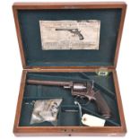 A 5 shot 54 bore Adams Model 1851 self cocking percussion revolver, 11¾” overall, barrel 6¾”,