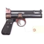 A good .177" Webley Junior Air Pistol, c 1946-50, number (5)256, with forward extended grip and