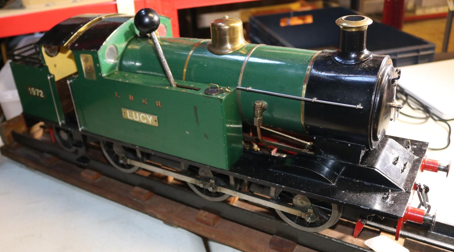 A 3.5 inch gauge live steam LBSC locomotive 'Mona'. An LNER 0-6-2T loco in green livery, 'Lucy' - Image 3 of 3