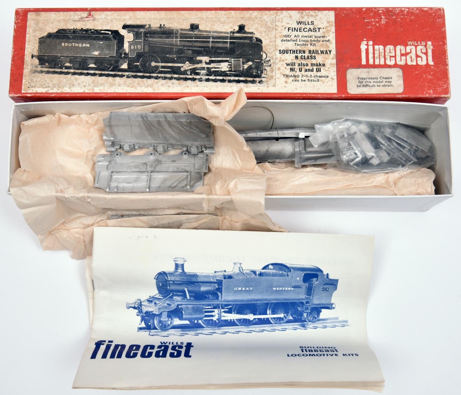 Wills Finecast Southern N Class Mogul tender locomotive. An unmade kit, boxed with instructions