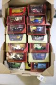 A quantity of Matchbox Models of Yesteryear. In both maroon and straw boxes, including 1918 Crossley