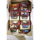 A quantity of Matchbox Models of Yesteryear. In both maroon and straw boxes, including 1918 Crossley