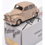A Pathfinder Models white metal 1950 Austin Devon (PFM 19). An example in fawn. With limited edition