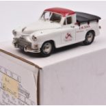 Kenna white metal Standard Vanguard Pick-Up. An example in white and red livery with 'J.M. Toys