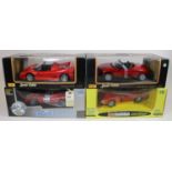 4 1:18 scale cars. Eagle's Race 1967 Ferrari 412P L.M. RN22. 2x Maisto- 1995 Ferrari F50. 1995