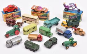 17 Matchbox series/superfast etc vehicles. 3 boxed 2 Superfast - No.4 Gruesome Twosome and No.31