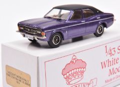 A Viscount 1/43 Scale White Metal Models No.2 Ford Cortina MK.III 2000E. An example in metallic