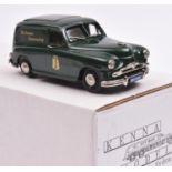 Kenna white metal Standard Vanguard Van. An example in dark green Dutch livery, with 'Het Jensen