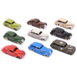 9 good white metal and die-cast copy Dinky Toys 39 Series style Cars. Examples by P.P. Copy Models