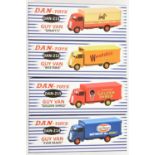 4 French Limited issue DAN TOYS Guy Vans. Weetabix (DAN212), Spratts (DAN213), Ever Ready (DAN214)