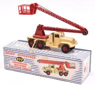 Dinky Supertoys Commercial Servicing Platform Vehicle (977). In cream with red boom, bucket and