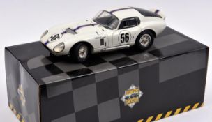 Racing Legends Exoto Cobra Daytona Coupe. An example in white with blue/red racing flash, RN56.