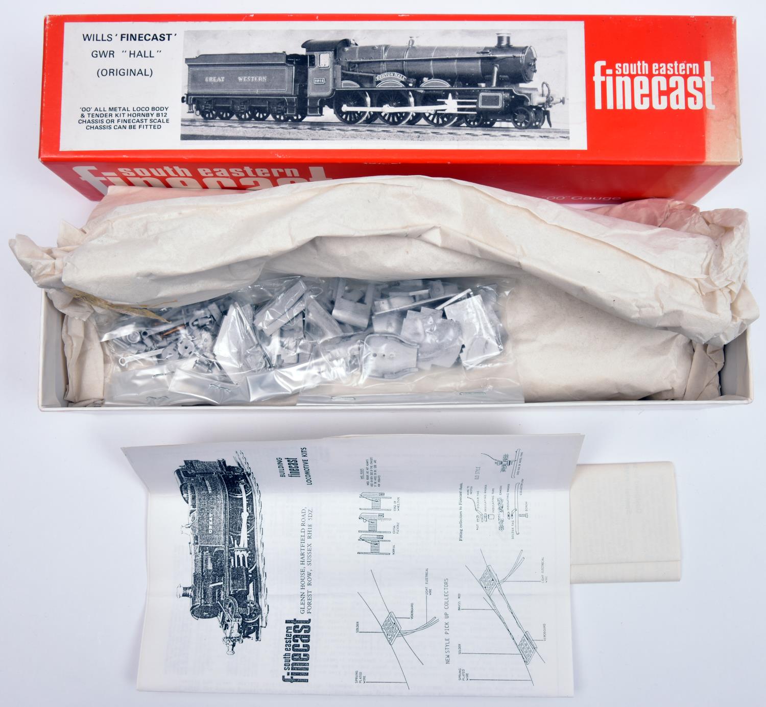 Wills Finecast GWR Hall (original) Class tender locomotive. An unmade kit, boxed with instructions