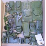 18 Dinky Military. 2x Centurion Tanks, 3x Armoured Personnel Carrier, 2x Light Tanks, Mobile Anti-