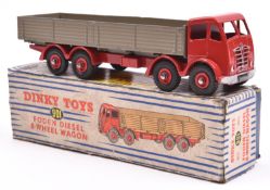 Dinky Supertoys Foden FG 8-wheel Diesel Wagon (901). Example with red cab, chassis and wheels, and