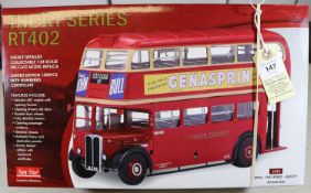 A Sun Star 1:24 scale London Transport 1946 AEC RT402 (HLX 219) in red (2923). Garage T2,