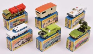 6 Matchbox Superfast. 52. Dodge Charger MkIII in metallic lime green, black interior, clear glazing,