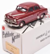 A Pathfinder Models white metal 1953 Vauxhall Wyvern saloon (PFM26). An example in maroon. With