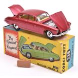 Corgi Toys Jaguar MK X (238). An example in metallic cerise with yellow interior. Spun wheels and