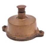 A Signal Box brass cased block shelf plunger. GC-VGC, minor wear to brass case. £20-40