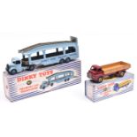 2 Dinky Toys. A Big Bedford Lorry (922). In maroon with fawn body and fawn wheels, with black