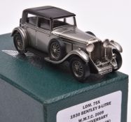 A Lansdowne 1930 Bentley 8 Litre Saloon LDM75X. An example in silver grey/black with brown interior.