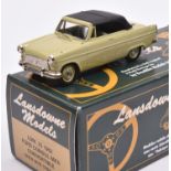 Lansdowne Models LDM.23 1962 Ford Consul MKII Convertible. In light pistachio, with black roof.