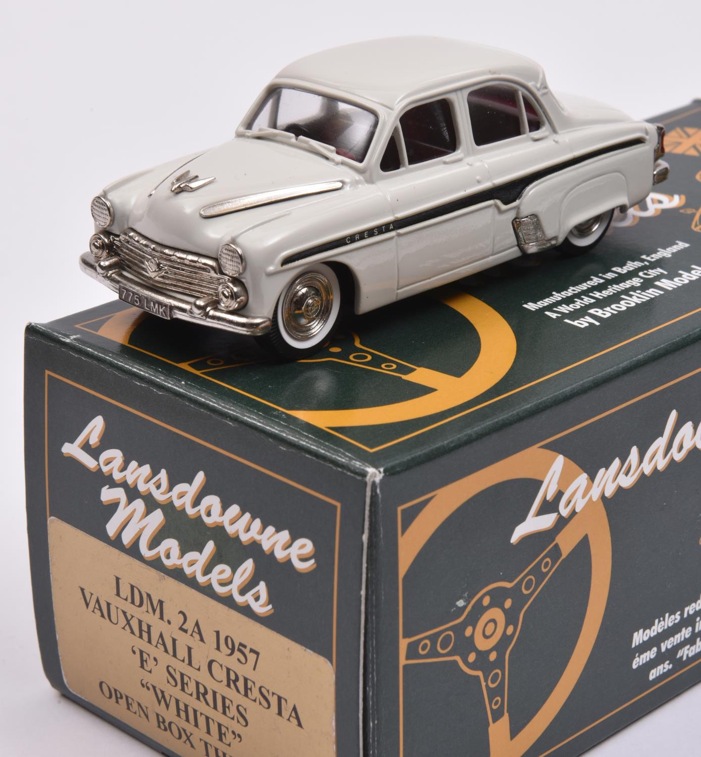 Lansdowne Models LDM.2A 1957 Vauxhall Cresta 'E' Series 'White'. Boxed. Mint. £60-80