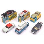 6 Corgi Toys. Mercedes-Benz 300SL Hardtop Roadster (304S) in vacuum plated silver and red livery,