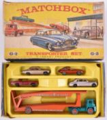 A Matchbox Series Car Transporter gift set, (G-2). Comprising; a Guy Warrior Car Transporter,