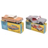 2 Corgi Toys. Chevrolet Impala (248). In light brown with cream roof and cream interior, spun wheels