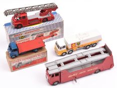 4 Dinky Toys. Turntable Fire Escape (956). In red with two piece silver ladder, example with