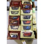 50 Matchbox Yesteryear. 4x AEC S Type Omnibus. 9x Ford Model T Vans- Silverstone, Capt. Morgan,