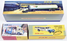 3 DAN-Toys Dinky. Tracteur Unic Avec Semi-Remorque 'Air BP (0011), in white, green and yellow