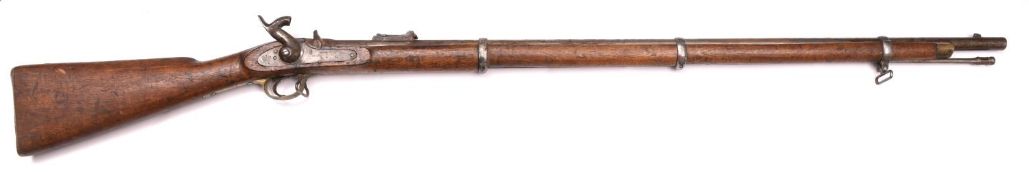 A .577 Enfield 3 band percussion rifle, 55½” overall, barrel 39" with ordnance proof and inspectOR’s