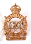 A scarce cap badge of the 23rd London Armoured Car Company CLY (KK 2289). VGC (unissued) Plate 3 £