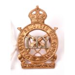 A scarce cap badge of the 23rd London Armoured Car Company CLY (KK 2289). VGC (unissued) Plate 3 £